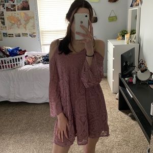 3 FOR $20// Mauve lace dress